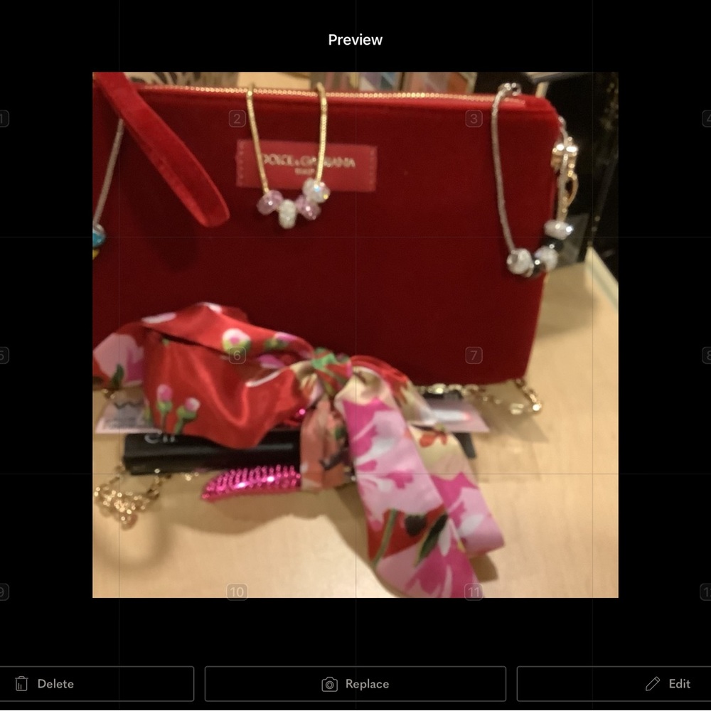 Red beautiful Dolce and Gabbana purse